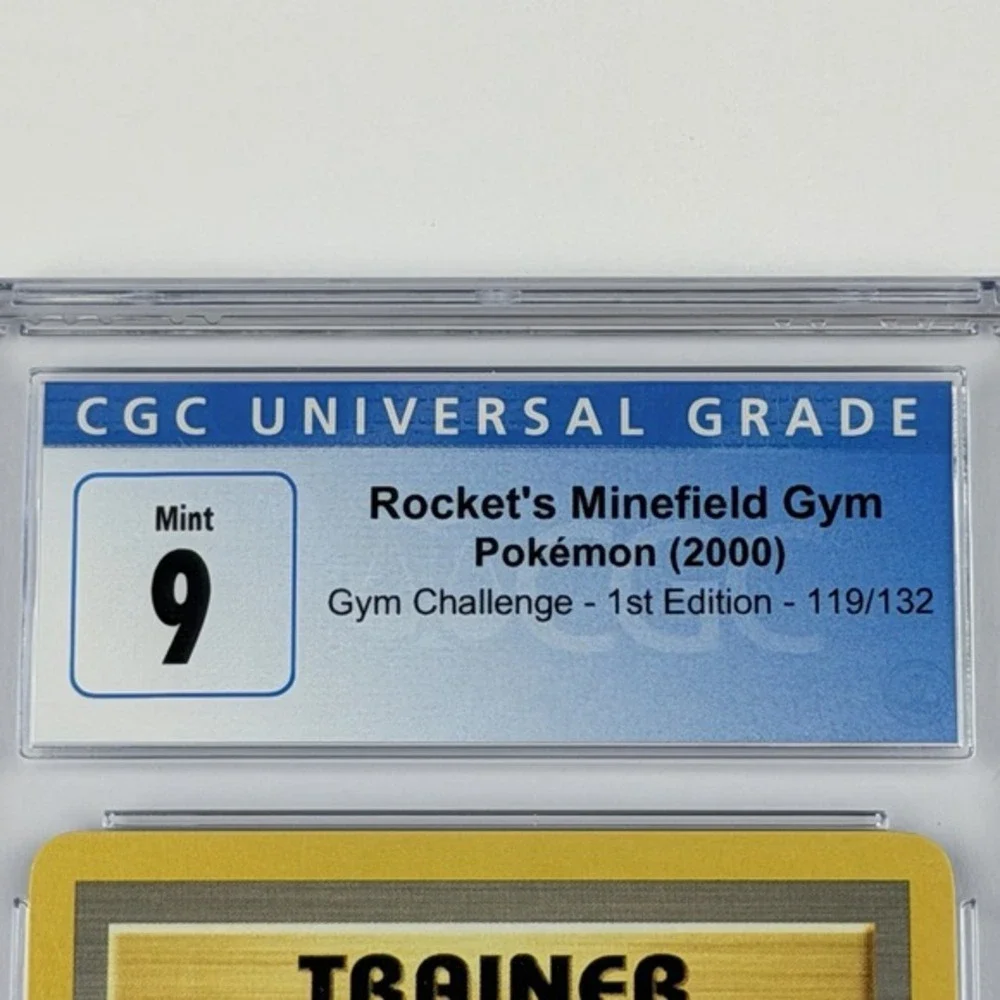 Pokemon Rocket's Minefield Gym 119/132 1st Ed. CGC 9 Mint TCG 2000 Gym Challenge